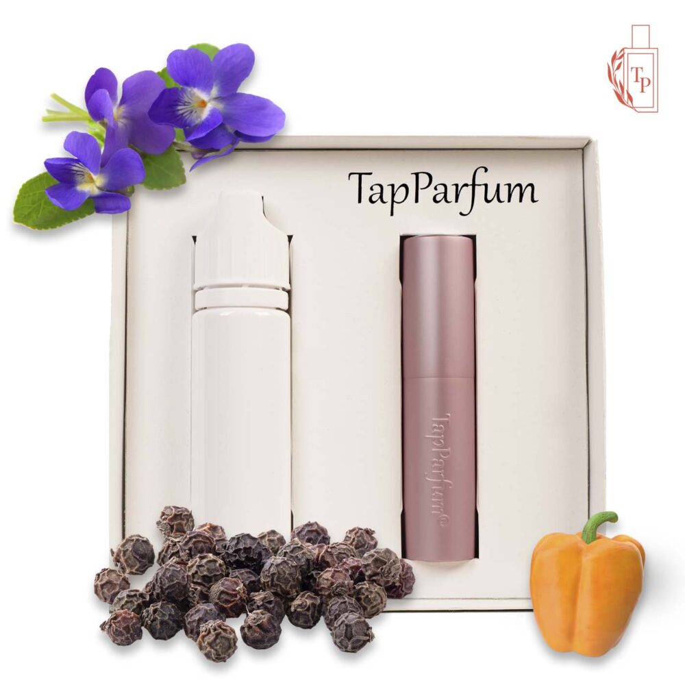 LA128 Refill tube-box - Viooltje - Peper - Oranje paprika